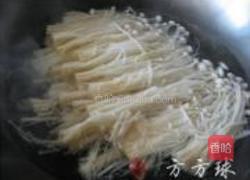 金针菇拌小萝卜菜的做法图解3