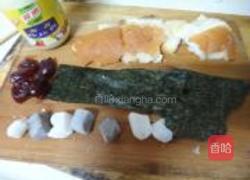紫菜面包糯米卷的做法图解1