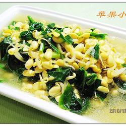 黄豆芽菠菜汤的做法[图]