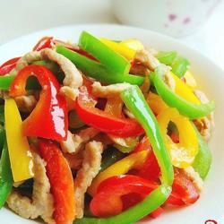 彩椒炒里脊丝的做法[图]