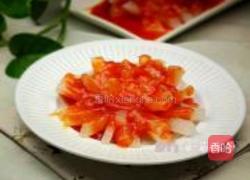 茄汁菊花萝卜的做法图解9