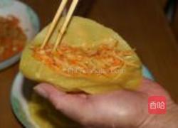 土豆胡萝卜荷叶卷的做法图解8