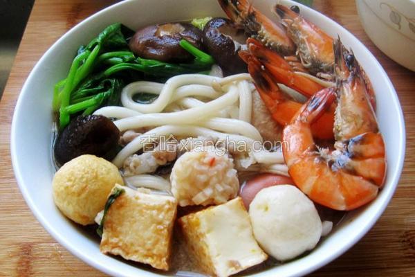 海鲜丸子乌冬面