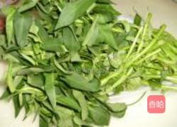 小米辣拌空心菜的做法图解1