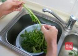 小米辣拌空心菜的做法图解2