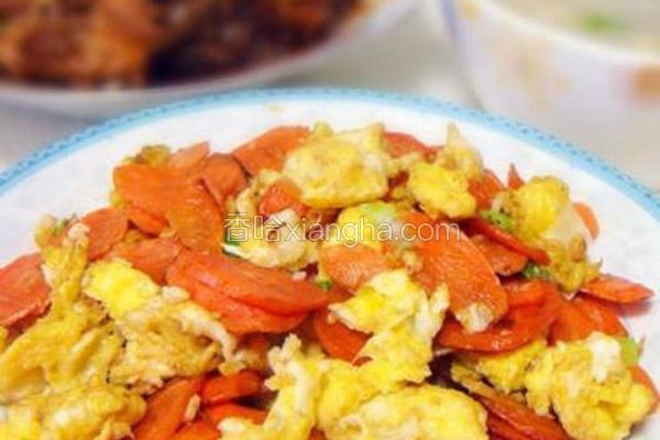 胡萝卜炒鸡蛋