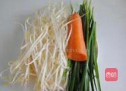碧玉炒银芽的做法图解1