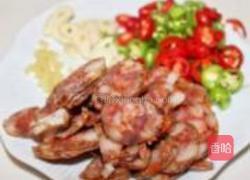 腊肠炒慈菇的做法图解2