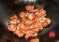 腊肠炒慈菇的做法图解3