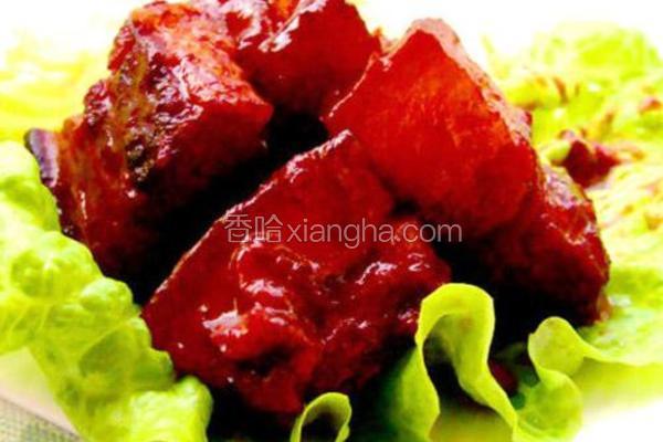玫瑰腐乳红烧肉