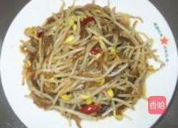 黄豆芽炒粉条的做法图解6