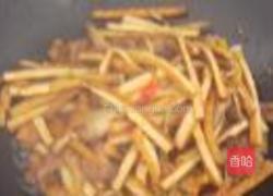 花肉炒香干的做法图解4