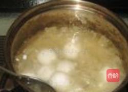 银耳酒酿汤圆的做法图解4