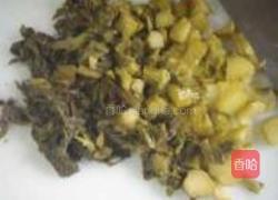 咸菜炒毛豆的做法图解5