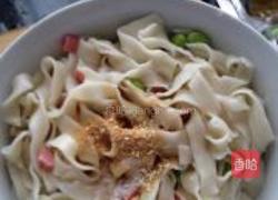 肥肠盖浇玉带面的做法图解5