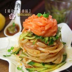 擀面皮三文鱼的做法[图]