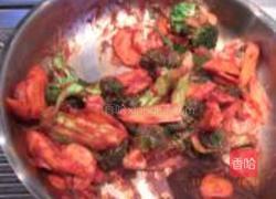 蚝油西兰花炒虾仁的做法图解13