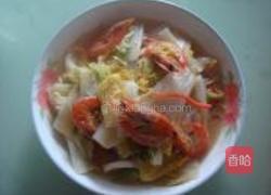 娃娃菜焖对虾干的做法图解5