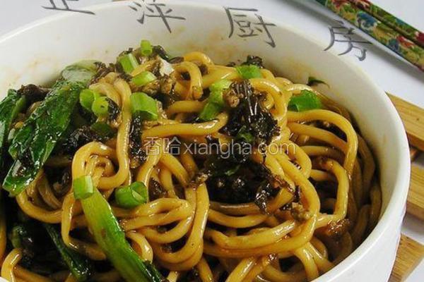 肉末芽菜担担面