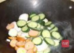 鸡腿菇清炒黄瓜的做法图解4