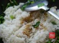 油菜肉丝双黄蛋炒饭的做法图解7