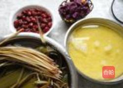 紫薯黄米粽子的做法图解4