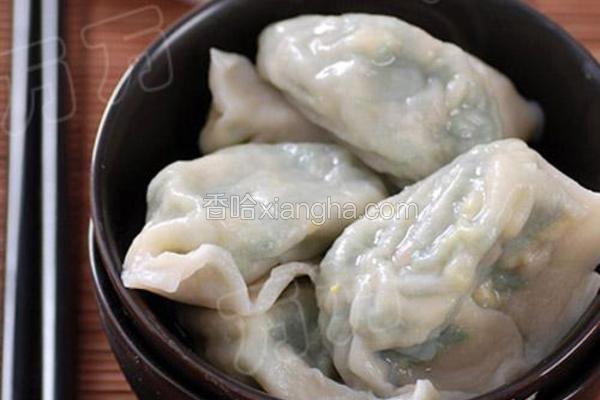 鱿鱼干韭菜鸭蛋水饺