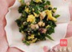 鱿鱼干韭菜鸭蛋水饺的做法图解5
