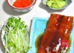 鳄梨鳗鱼五彩卷的做法图解1