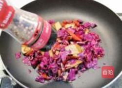 豆干炒紫甘蓝的做法图解9