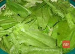 蒜末油唛菜的做法图解1