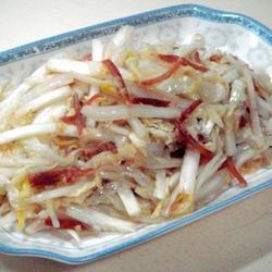 蟹干炒白菜的做法[图]