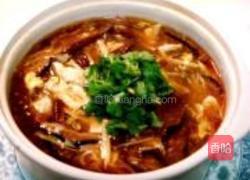 红白豆腐酸辣汤的做法图解10