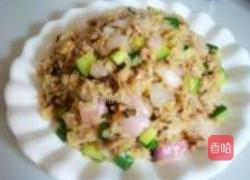 黄瓜肉末炒饭的做法图解6