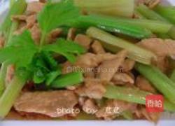 芹菜鸡柳的做法图解6