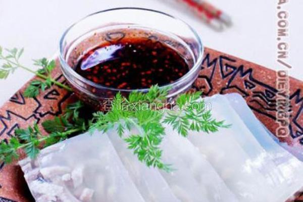 水晶肉皮冻