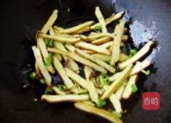 韭菜炒豆干的做法图解4