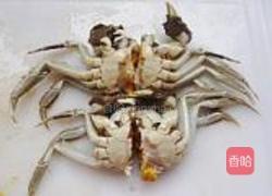 螃蟹辣豆腐的做法图解3