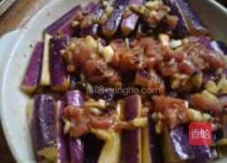 肉碎豆瓣蒸茄子的做法图解5