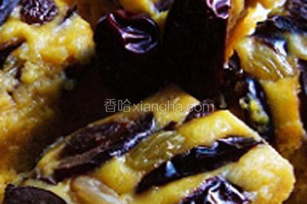 红枣葡萄干玉米糕