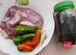 豆豉双椒炒鹅肉的做法图解1