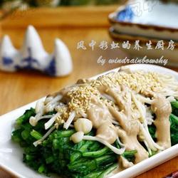 蒿子杆拌金针的做法[图]