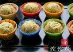 奶香芝麻小蛋糕的做法图解12