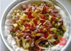 花生培根芝心披萨的做法图解18