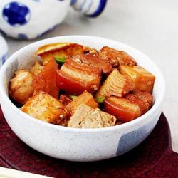 韩式酱笋烧豆腐的做法[图]