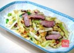 韭黄鸡蛋炒腊肉的做法图解7