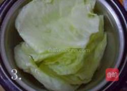 包菜鸡肉粉丝包的做法图解3