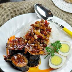 鱼香切花盖饭的做法[图]