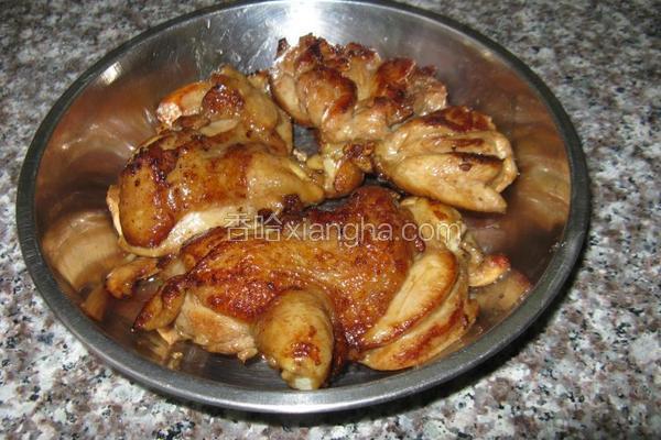 蒜香煎鸡腿