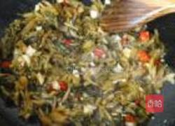 萝卜菜炒毛豆的做法图解6